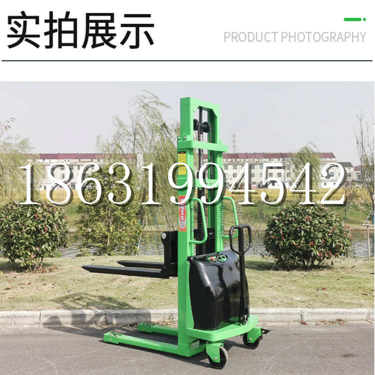 宣威市电动叉车堆高车液压铲车电瓶1吨2吨站驾步行式小型全自动叉车